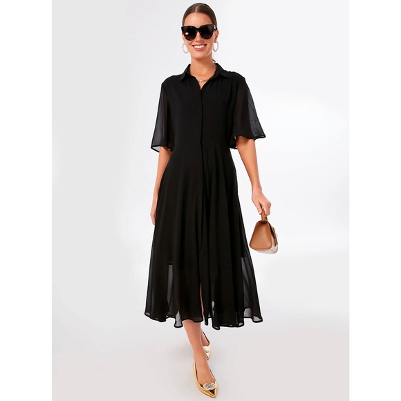 Tuckernuck Dresses & Skirts - TUCKERNUCK Pomander Place Black Maeve Maxi Dress NWT Size Medium